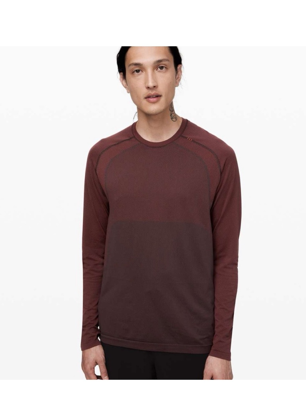 Lululemon Metal Vent Tech Long Sleeve Shirt Men’s Size Medium 2.0 Magma Sequoia